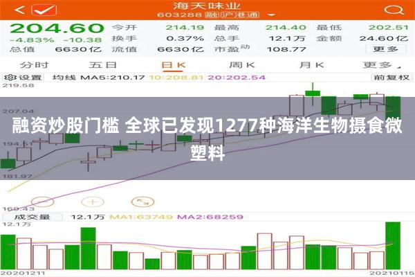 融资炒股门槛 全球已发现1277种海洋生物摄食微塑料